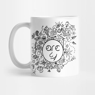 Arc1 by Kris - Black Lines Mug